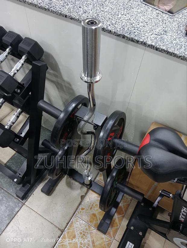 Plate Rack Weight Rack for Olympic Plates and Barbell - thumbnail 3