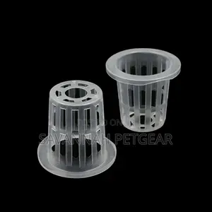 Net Pot for Hydroponics Garden Net Cup Plastic -White(100pc