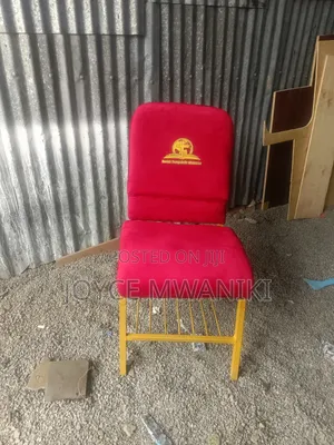 Church Chair, Hot Red With Logo