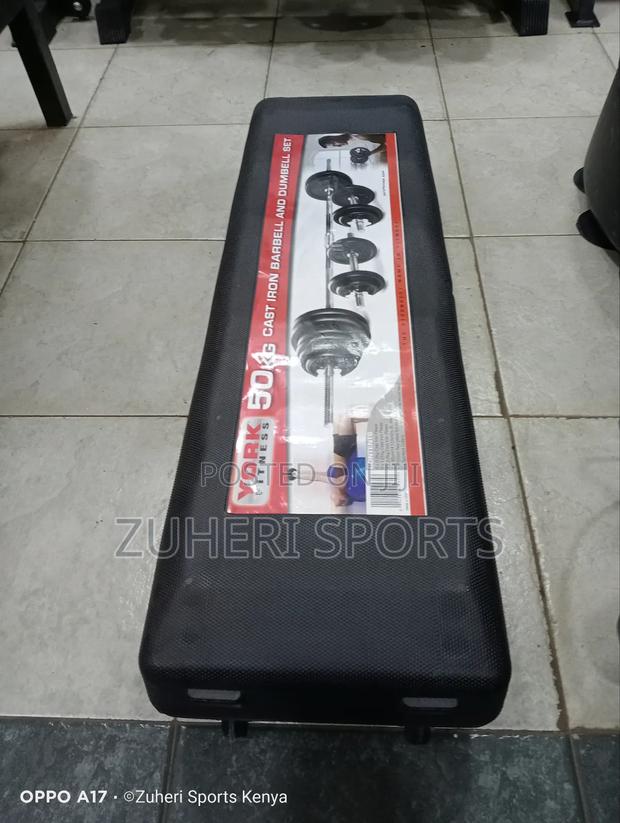 50kg Cast Iron Set Adjustable Weights With Dumbbell - thumbnail 3