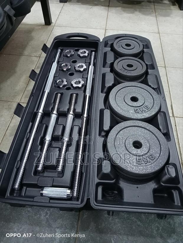 50kg Cast Iron Set Adjustable Weights With Dumbbell - main view