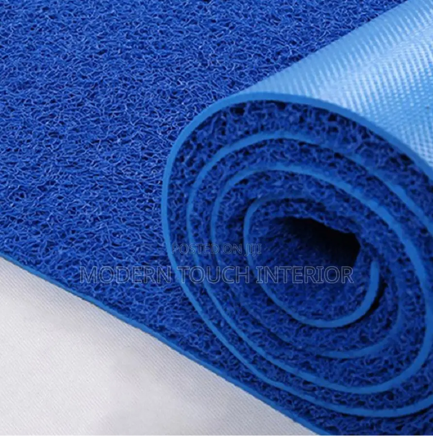 Blue PVC Spaghetti Carpet