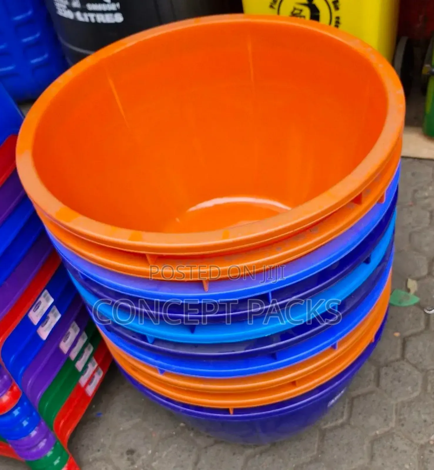 Jumbo Coloured Laundry Basins