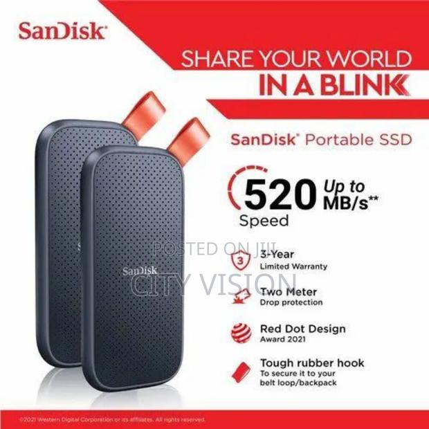 Sandisk E30 Portable External SSD 1tb - main view