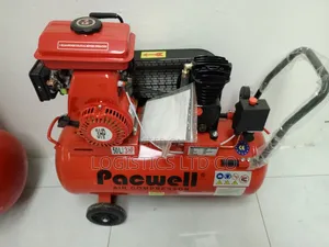Pacwell 50l Petrol Air Compressor Double Piston