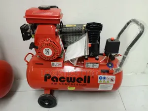 Pacwell 50l Petrol Air Compressor Double Piston