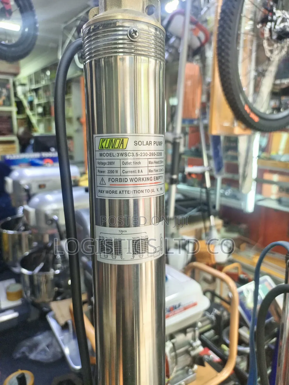 Kunda 2200W High Lift 230m Submersible Direct Solar Pump