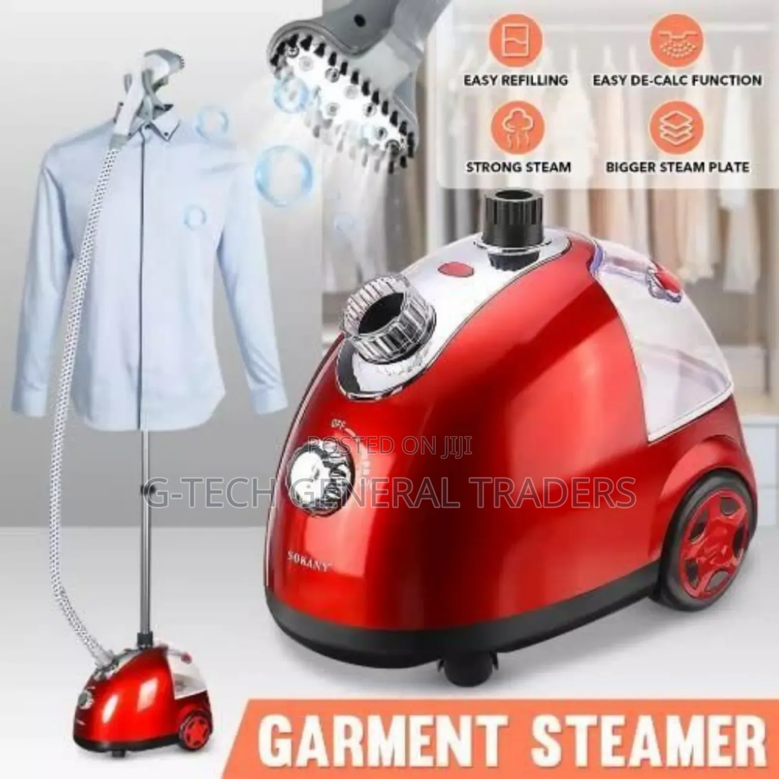 Steamer! Sokany Movable Large Garment Steamer