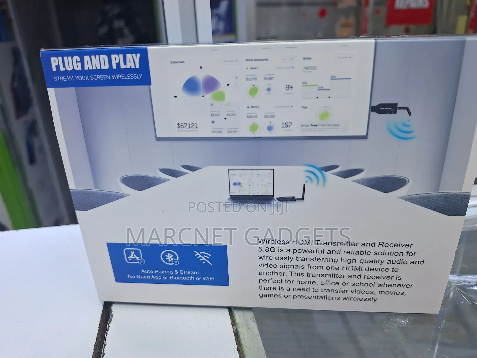 50m Full Hd Hdmi Wireless Extender Using 2.4g and 5g Band