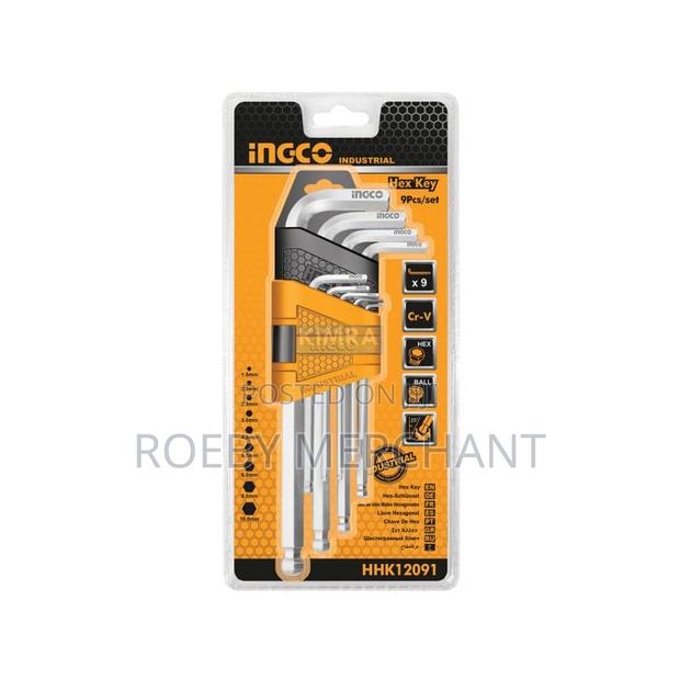 Ingco Hex Keys Ballpoint 9pcs - main view