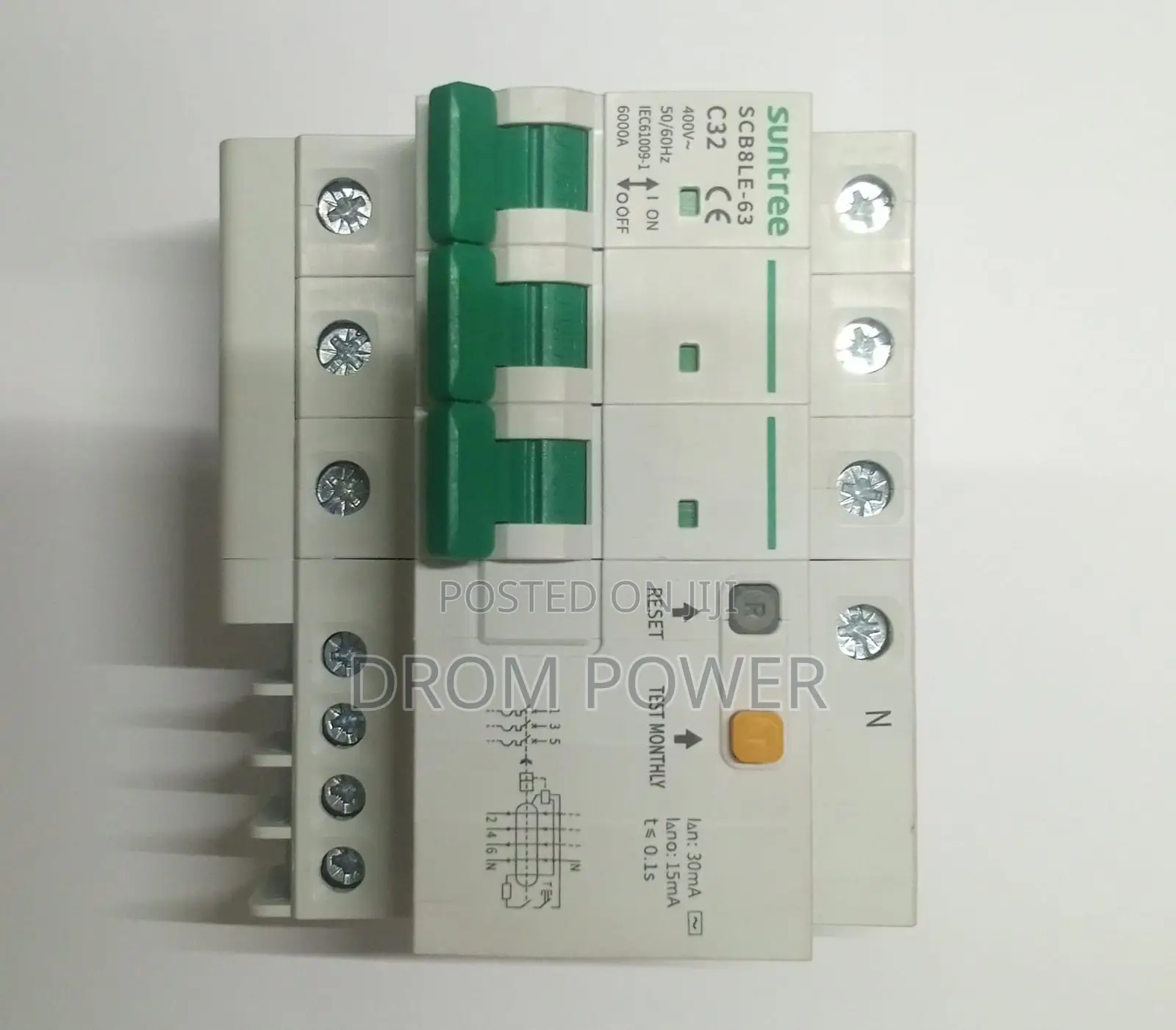 AC Breaker 4P+L 32A