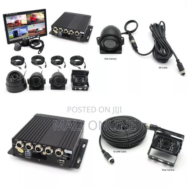 4CH Car DVR Cameras With 7 Inch LCD Screen Monitor