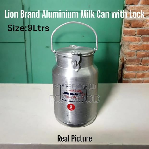 Lion Brand Aluminum Milk Can With Lock 9ltrs. - thumbnail 4
