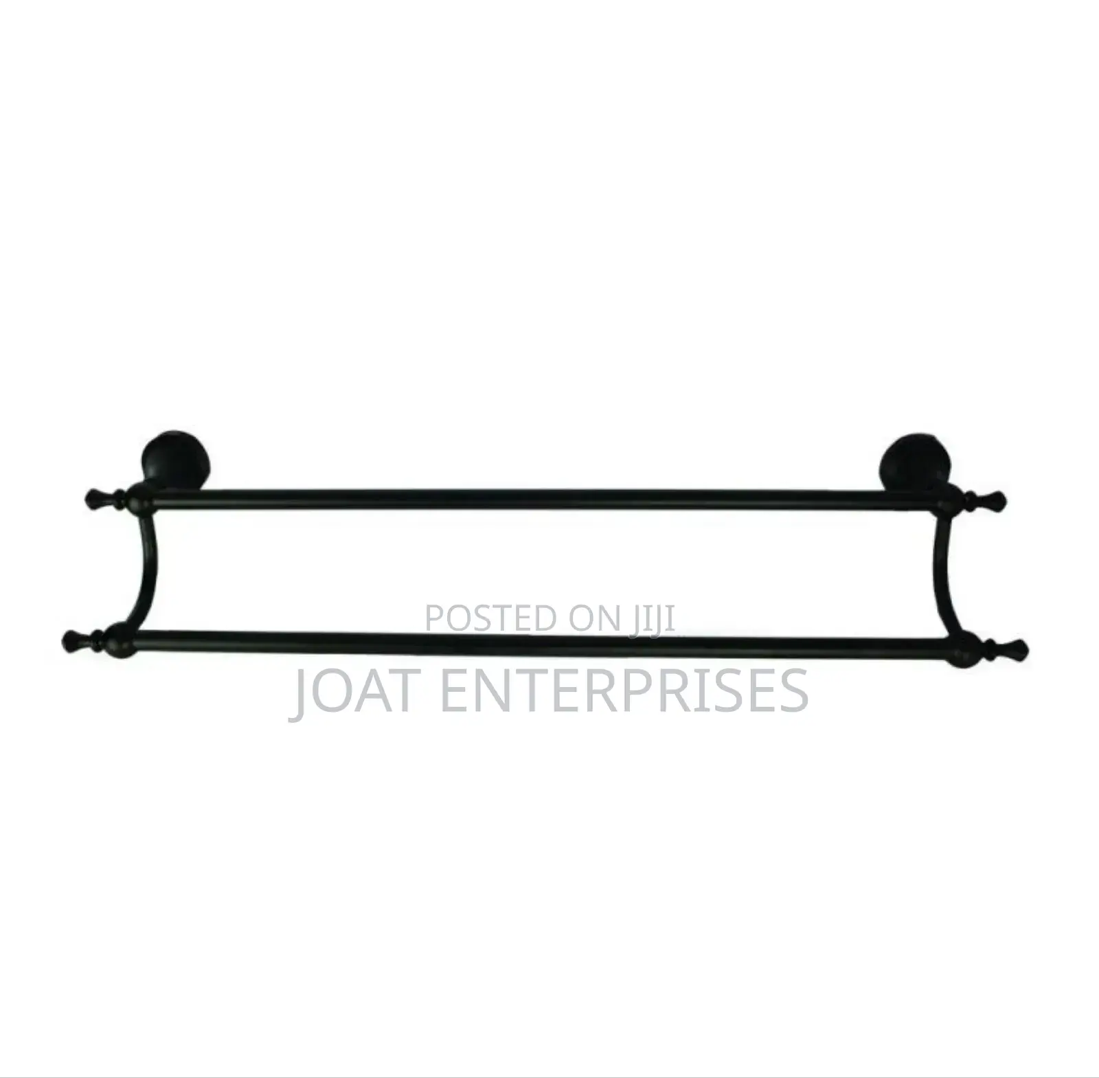 Double Black Towel Rail