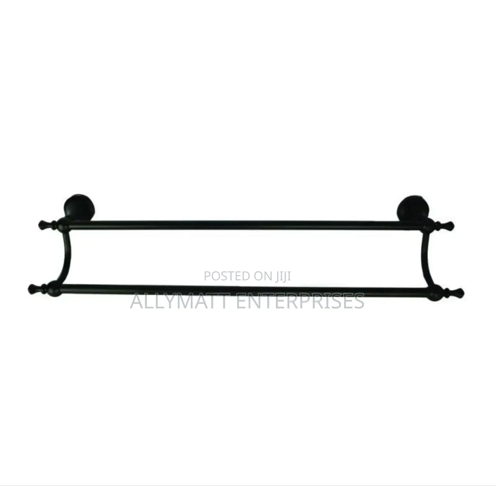 Double Black Towel Rail