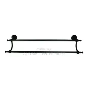 Double Black Towel Rail