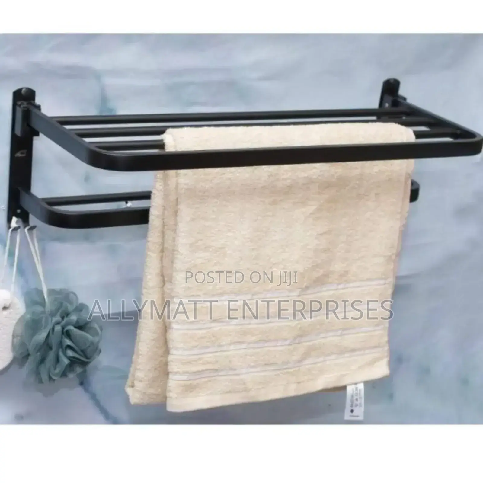 Black Towel Rack