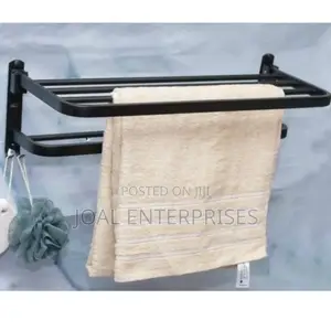 Black Towel Rack