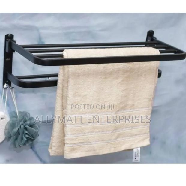 Black Towel Rack