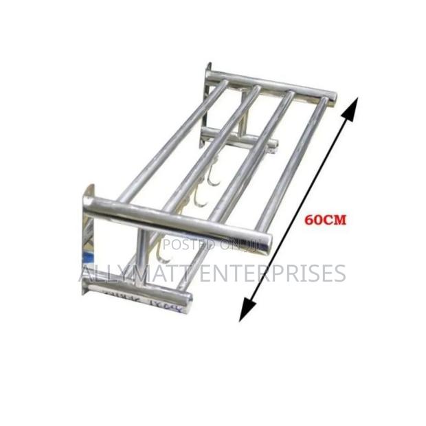 Silver Towel Rack