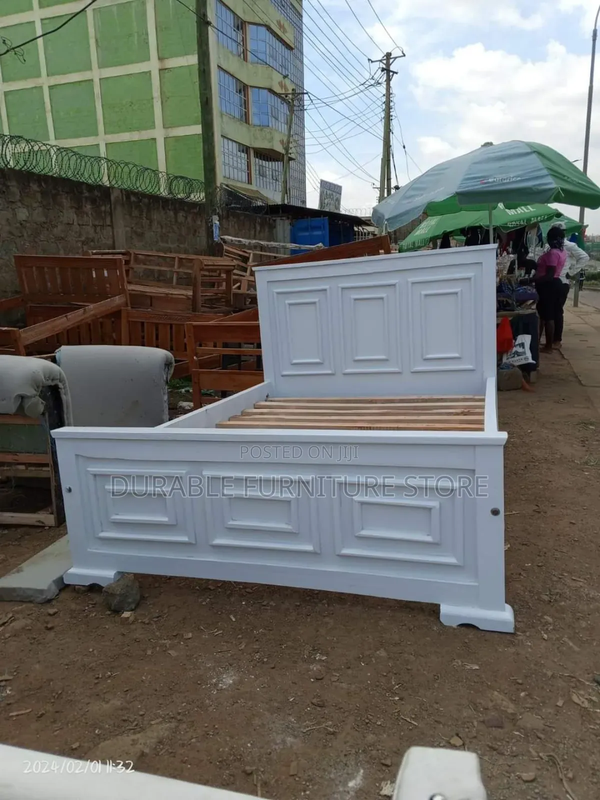 5by 6 Wooden Bed