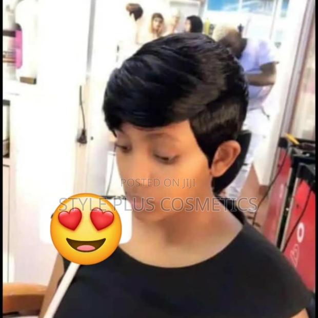 Peruvian Human Hair Body Wave, Straight Wig , Pixie Cut - thumbnail 6