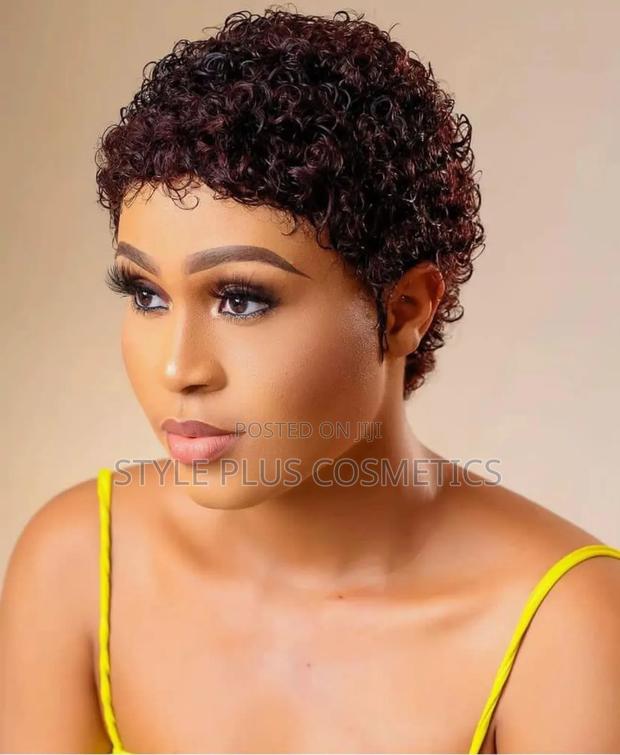 Peruvian Human Hair Body Wave, Straight Wig , Pixie Cut - thumbnail 7