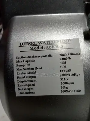 Pacwell Diesel 2" Waterpump 10hp