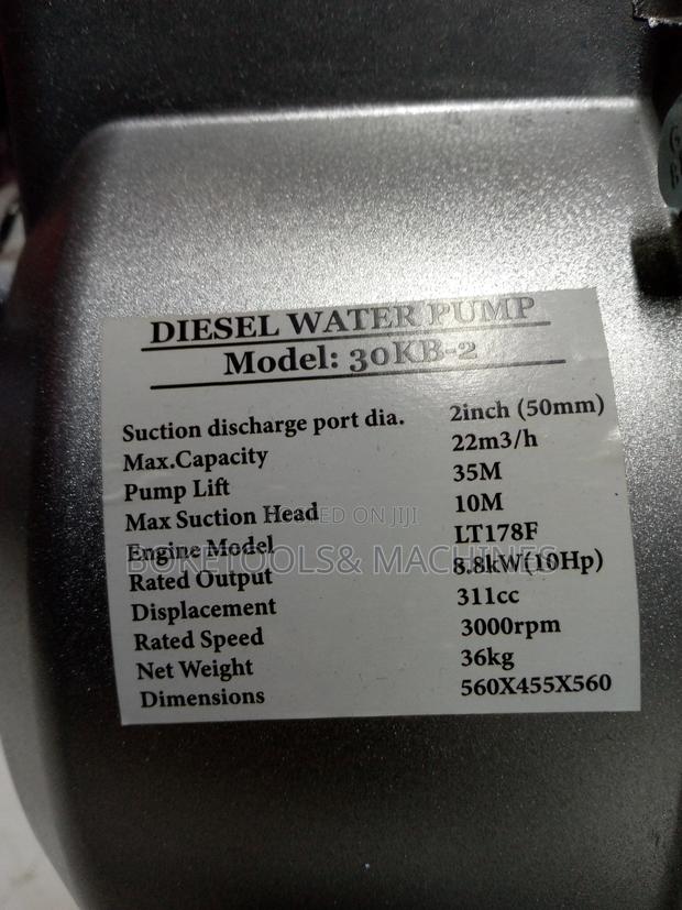 Pacwell Diesel 2" Waterpump 10hp - thumbnail 2