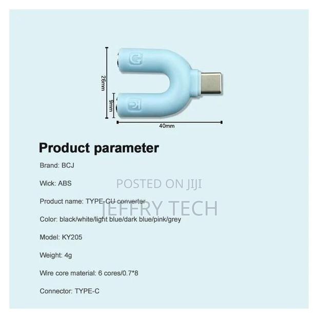 Type-C Computer Adapter Adapter Mobile Phone Audio Headset M - thumbnail 4