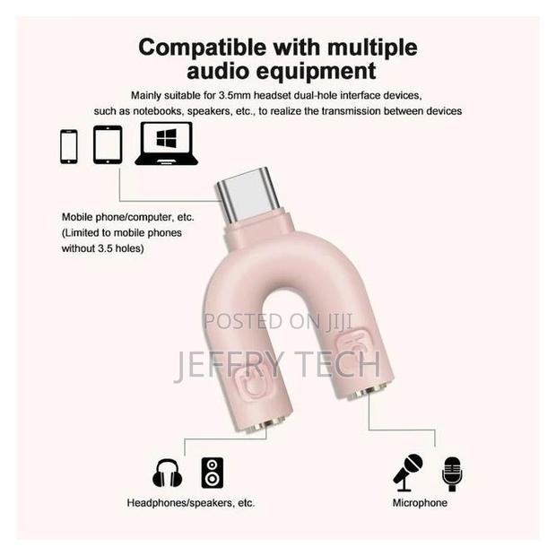 Type-C Computer Adapter Adapter Mobile Phone Audio Headset M - thumbnail 6