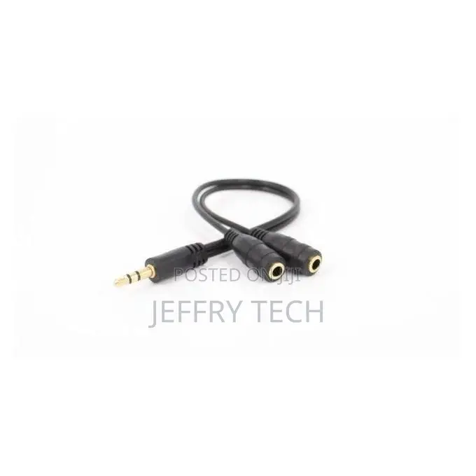 3.5mm Male Splits Two 3.5mm Female Headphone Audio Adapter C