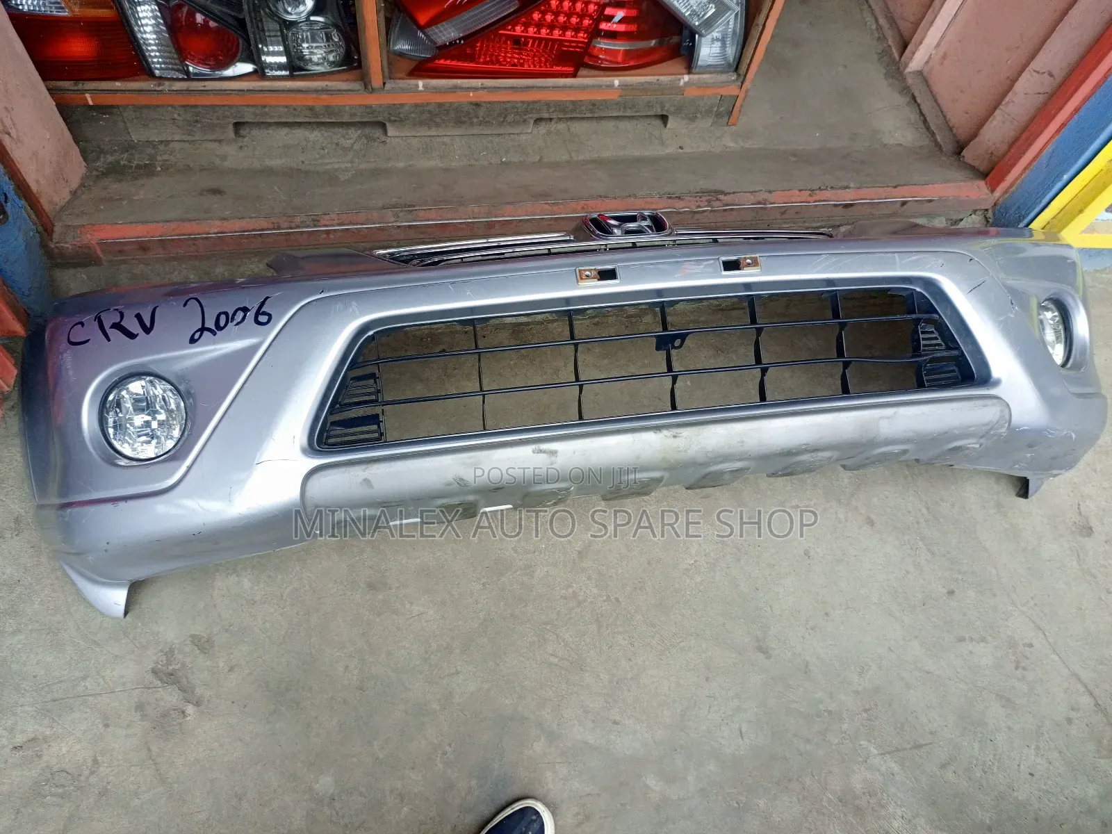 Rd7 Honda Front Bumper With Foglights,Bulbs And Sockets