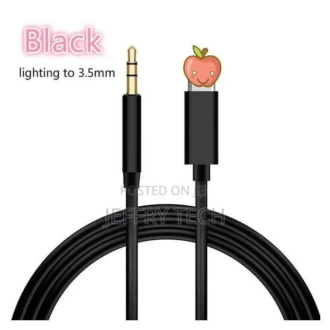 All Ios Syetem 1m Lightning to 3.5mm Audio Adapter Male Aux
