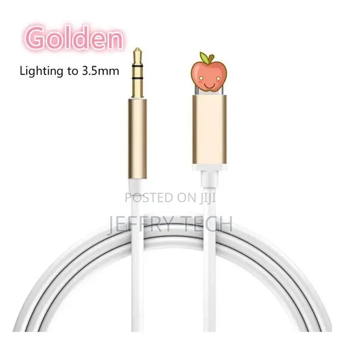 All Ios Syetem 1m Lightning to 3.5mm Audio Adapter Male Aux