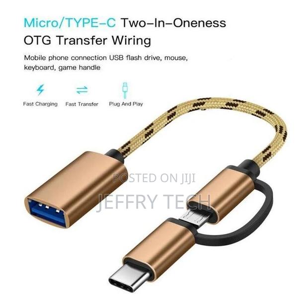 Type-C Micro Usb to Usb 3.0 Otg Cable Adapter Type C Otg Con - thumbnail 2