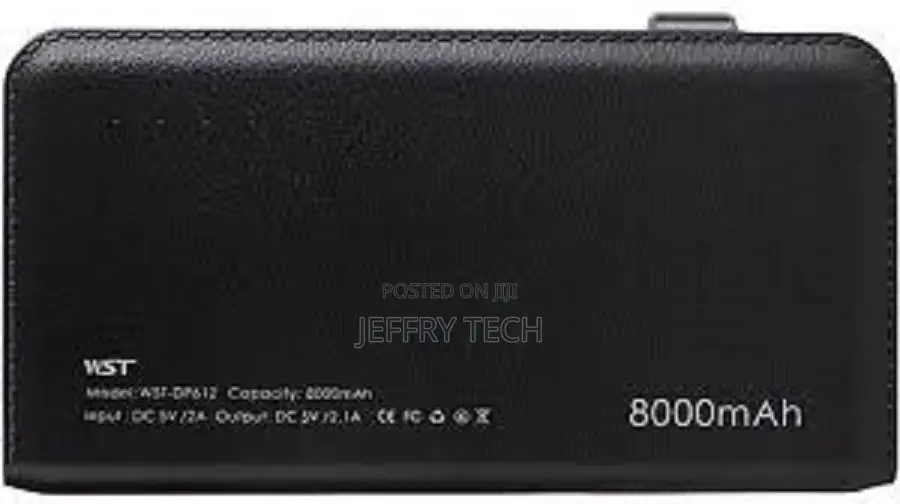WST Power Bank 8000mah Micro Port,Built-in USB Port,Lightning