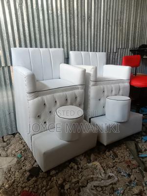 Pedicure Seat, 2 Separate Singles, White - thumbnail 2