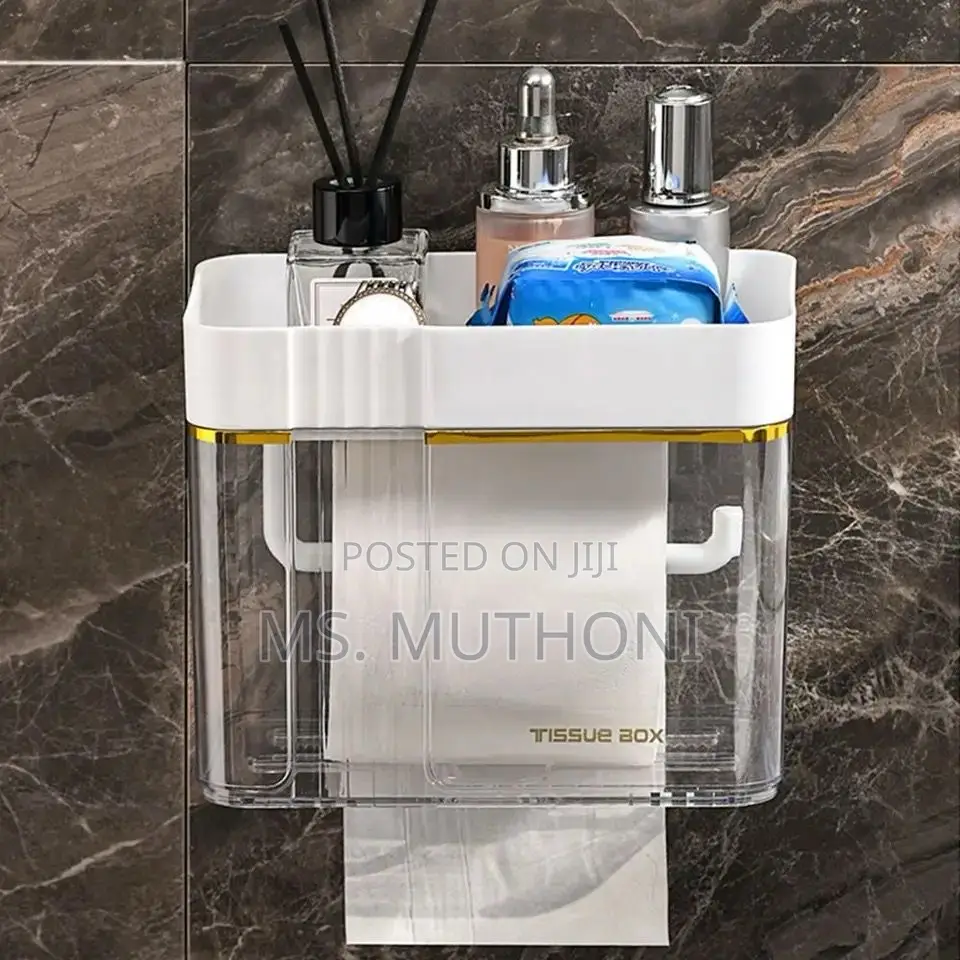 *Luxury Gold Plated Wall Mounted Tissue Box