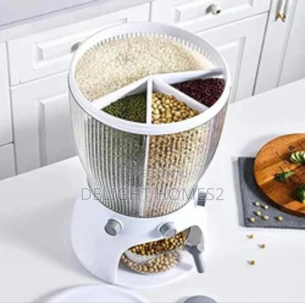 Rotating 4 Partition Cereal Dispenser - thumbnail 2