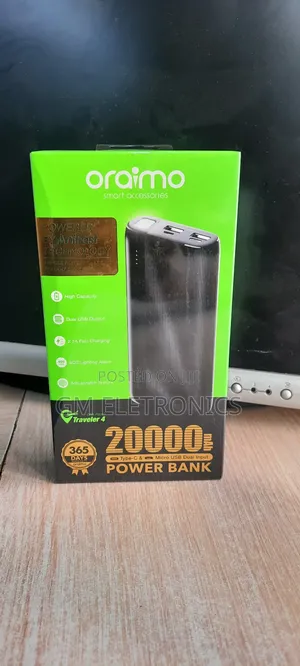 Original Oraimo OPB-P204D Traveler 4 20000mah Power Bank
.