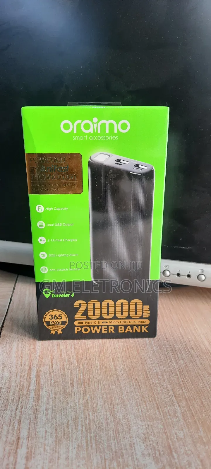 Original Oraimo OPB-P204D Traveler 4 20000mah Power Bank
.
