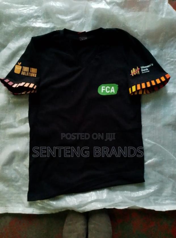 V Neck Branded With Kitenge Decorations. - thumbnail 3