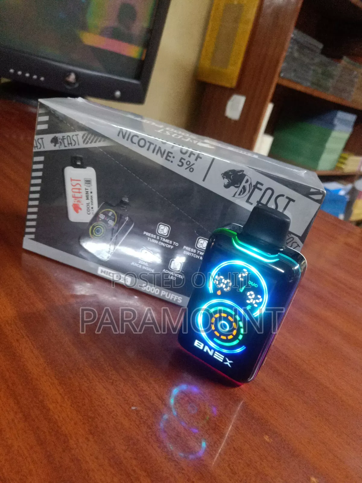 5000puffs Beast Rechargeable Vape
