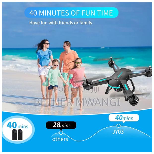 JY03 -1080p HD Camera Drone in Kenya. - thumbnail 5