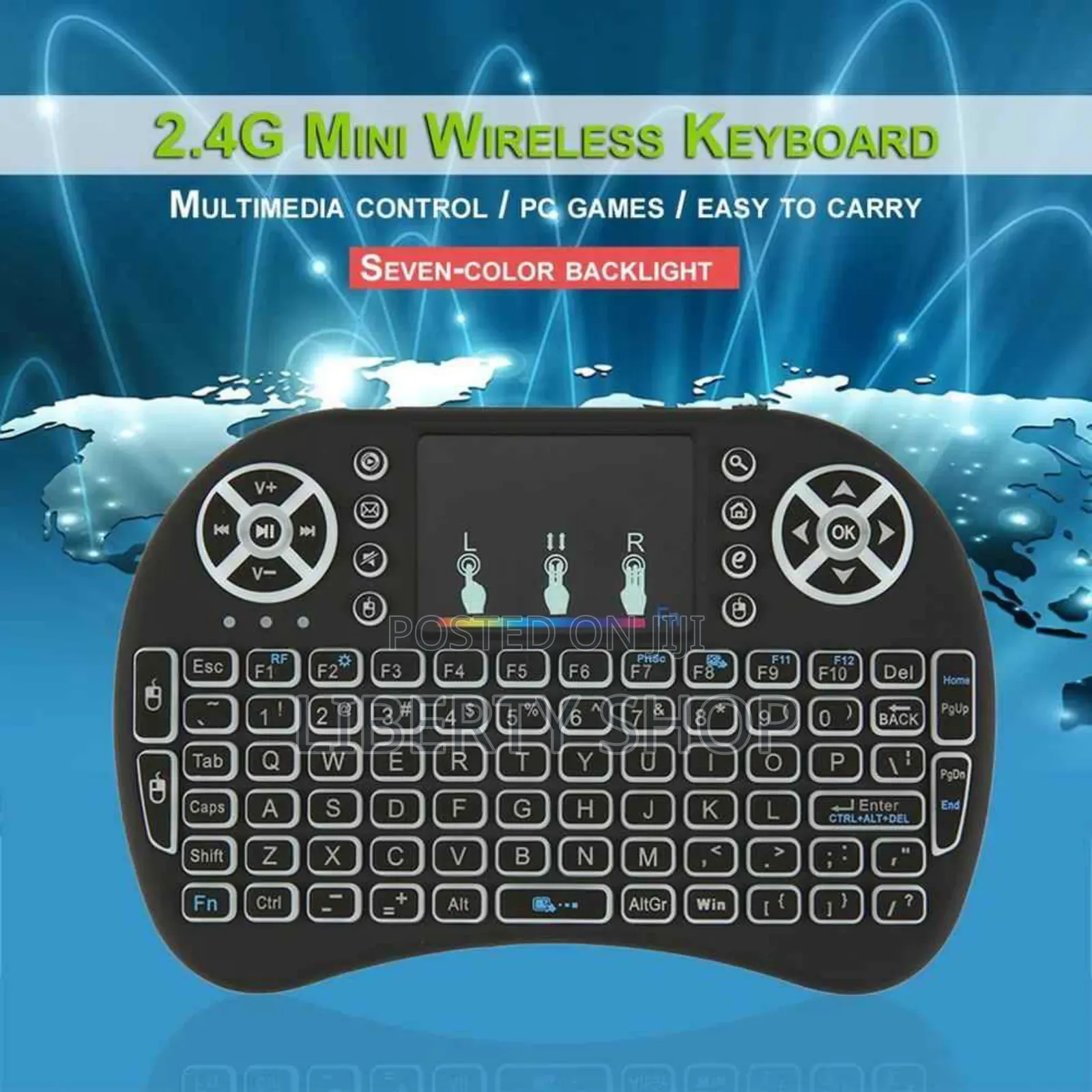 Universal Remote Control Mini Wireless Keyboard
