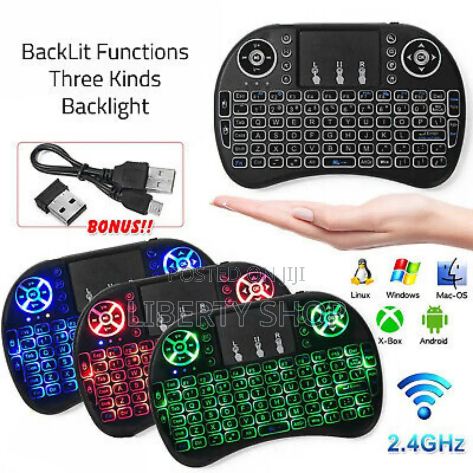Universal Remote Control Mini Wireless Keyboard
