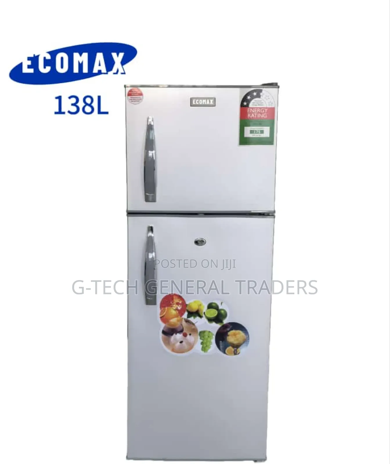 Refrigerator!Ecomax 138l Double Door Defrost Fridge