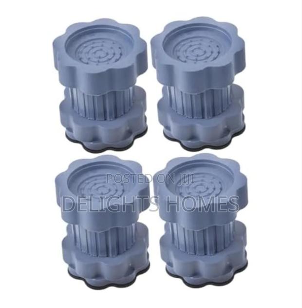 4pc Heavy Duty Adjustable Height Antivibration Shock Pads-Es - thumbnail 2