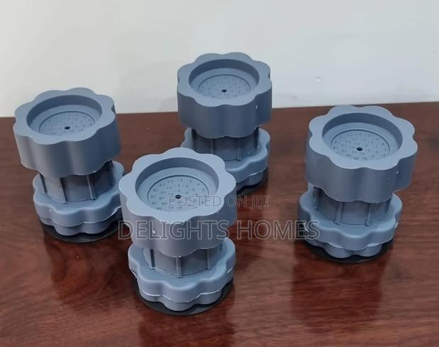 4pc Heavy Duty Adjustable Height Antivibration Shock Pads-Es